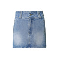 FUNKYFUN Water To Make Old Denim A-word Miniskirt