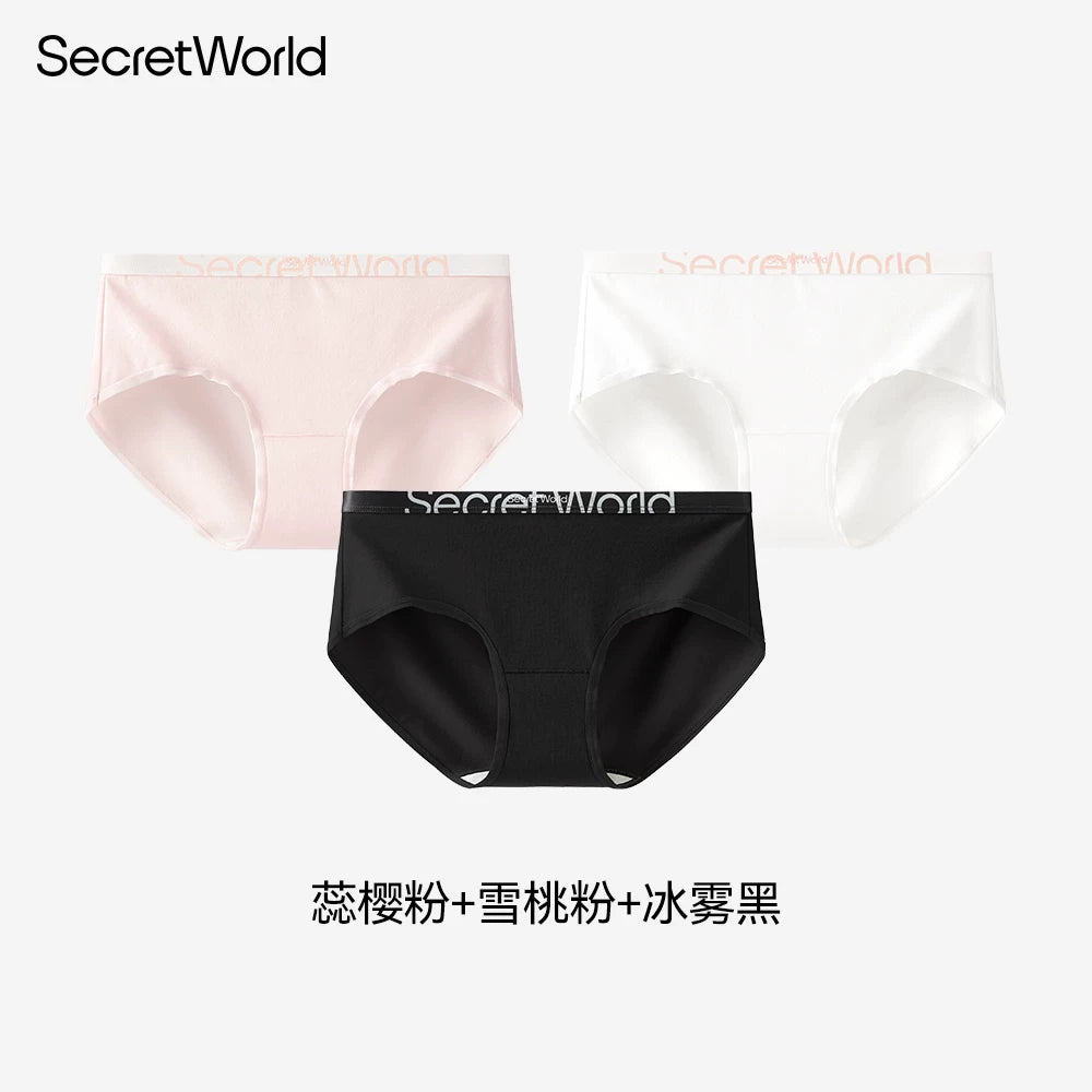 SecretWorld Cotton Antibacterial Mid-waist Briefs