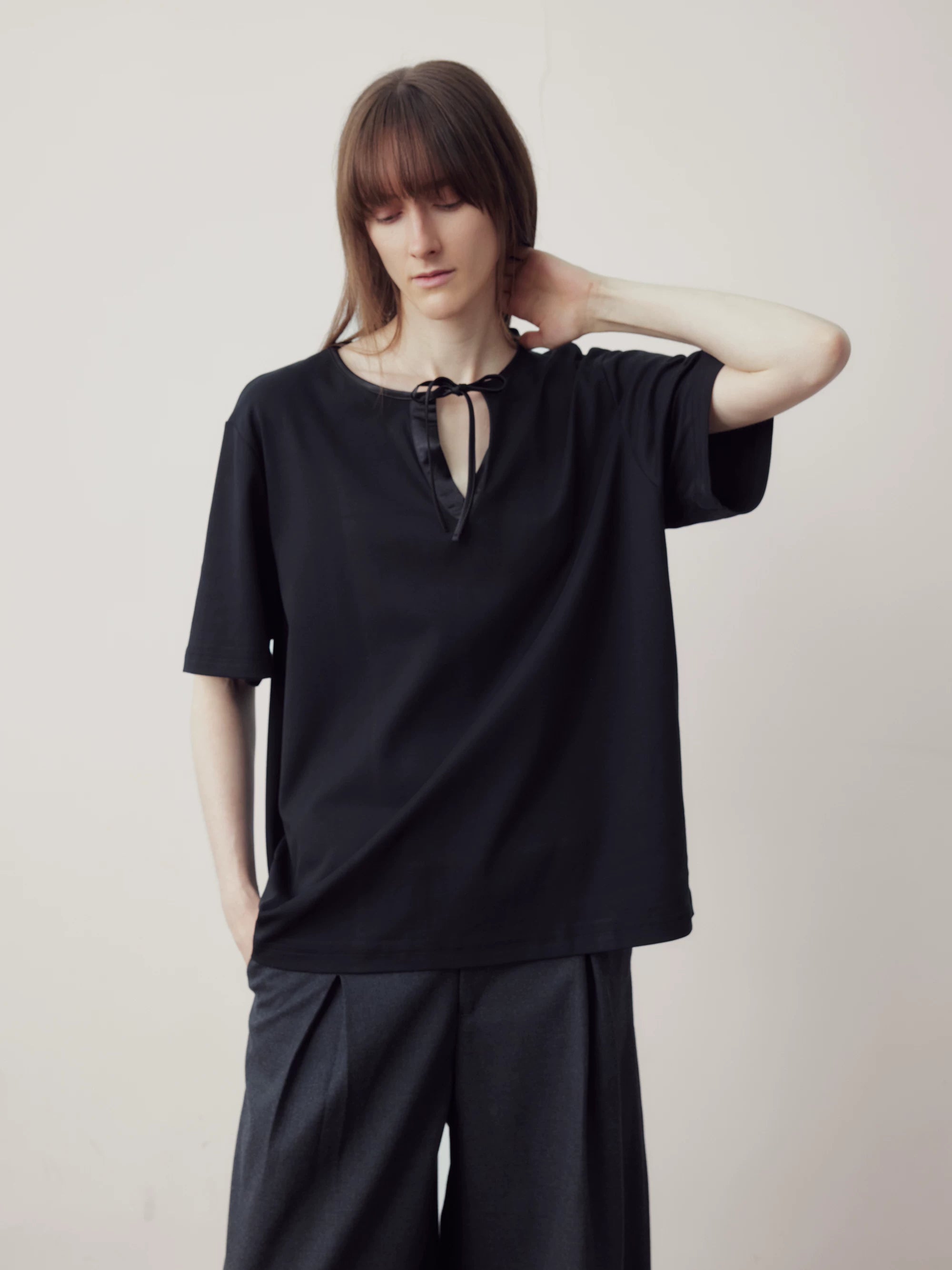 COLN Strap Casual Loose Tee