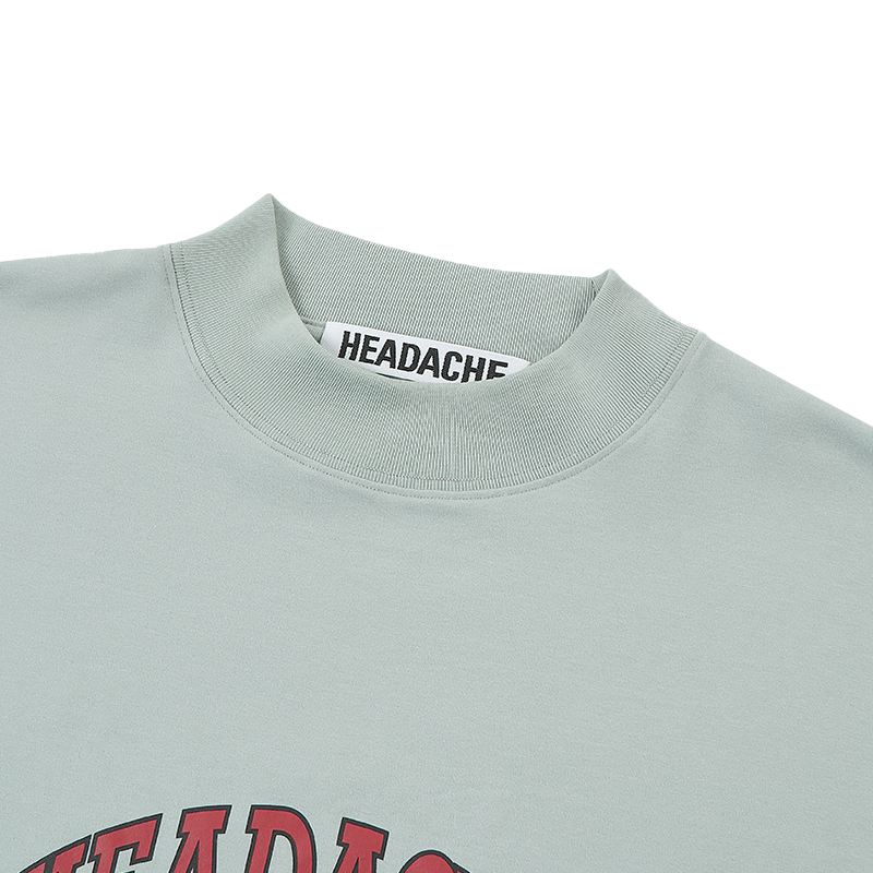 HEADACHE Simple Logo Pattern Print Casual Tee