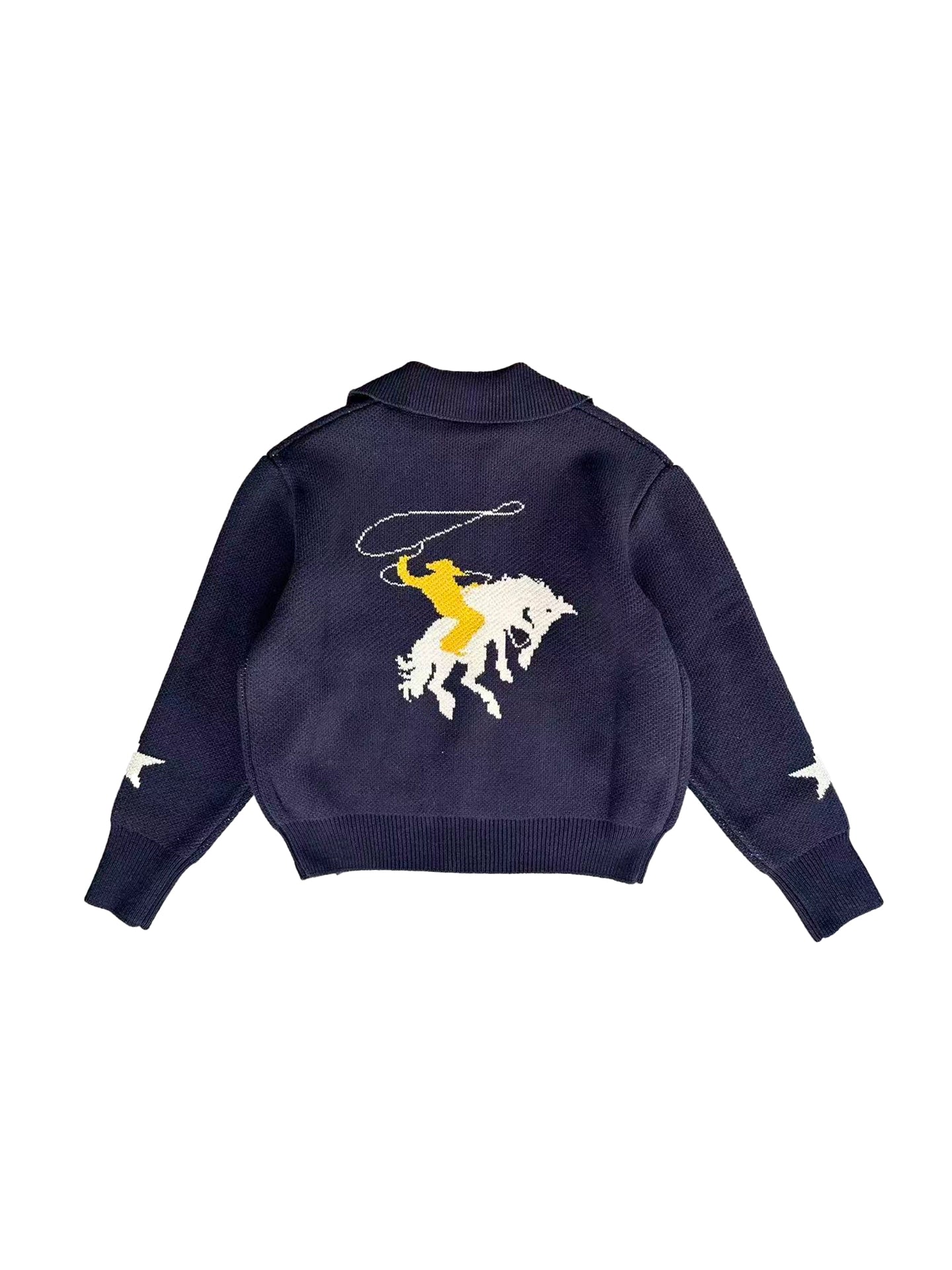 LIBERAFIT Wool-knitted Jacquard Zipper Jacket