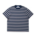 NUMBERSALT25SS Contrasting Stripes Loose Casual Tee