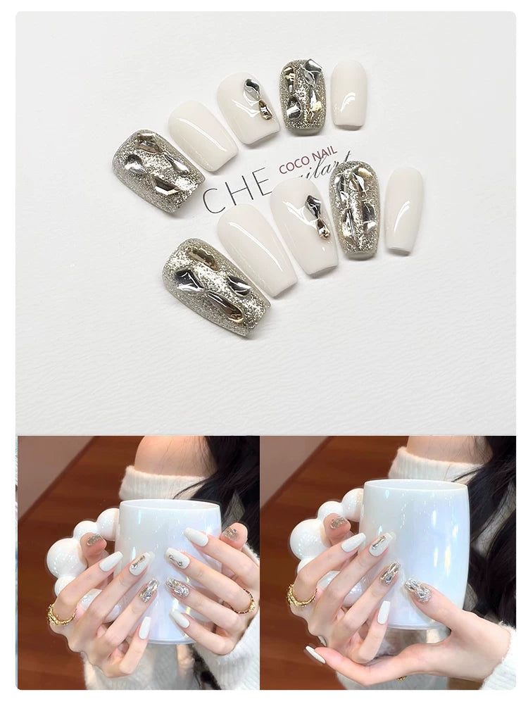 CoCo Light Luxury Premium Handmade Nail Art Wear Nail Art