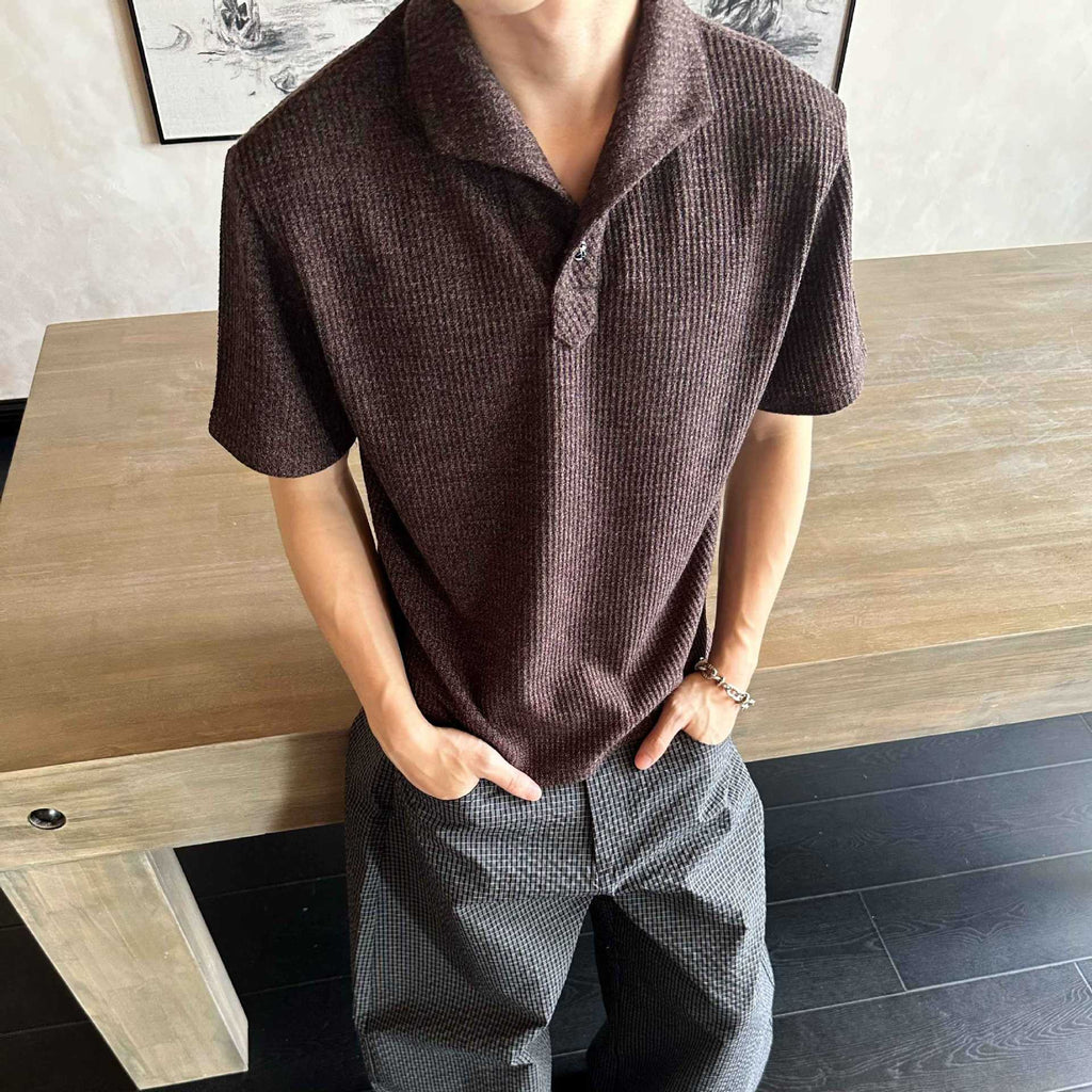 EME Casual Front Shoulder Polo Shirt