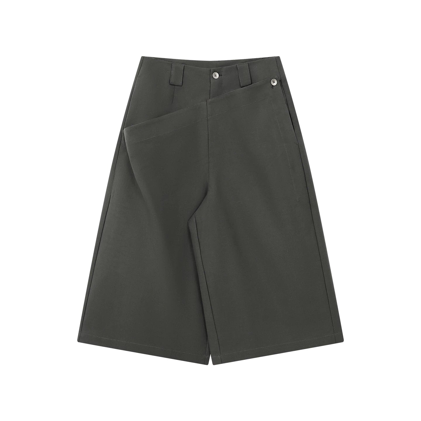 FUNKYFUN Contrast Color Loose Eight-point Trousers