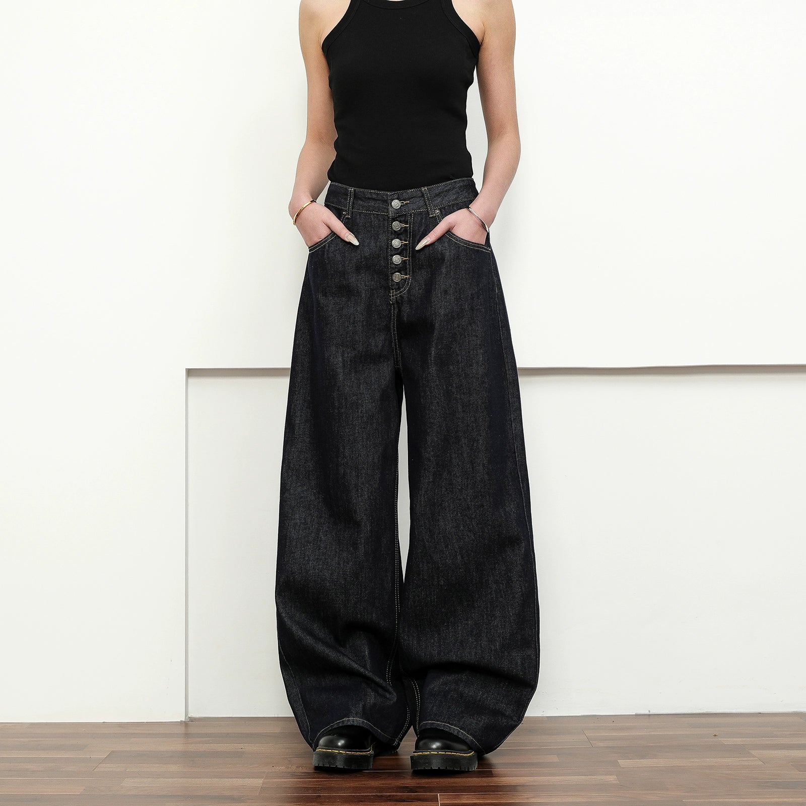 FLYOFF streèt breasted denim jeans