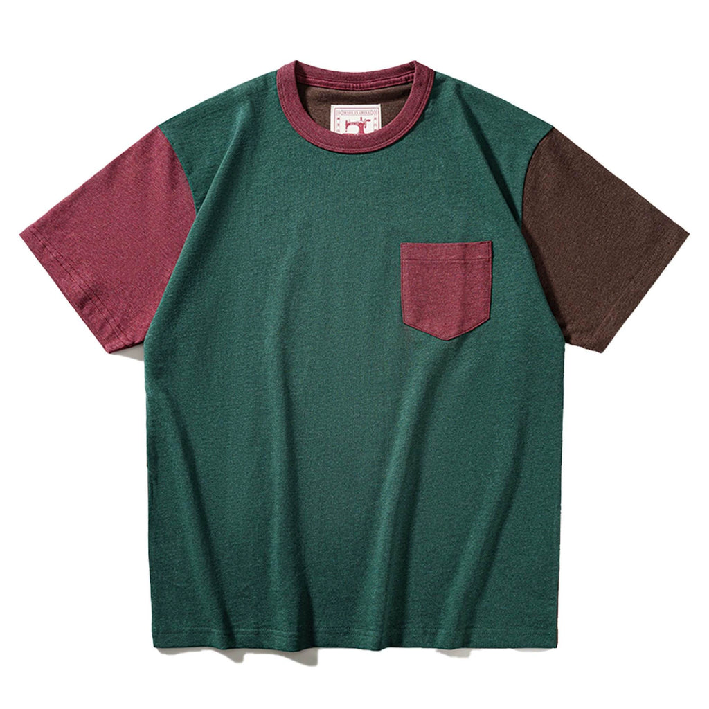 PrintAce Flower Yarn Splicing Water Retro Contrasting Tee