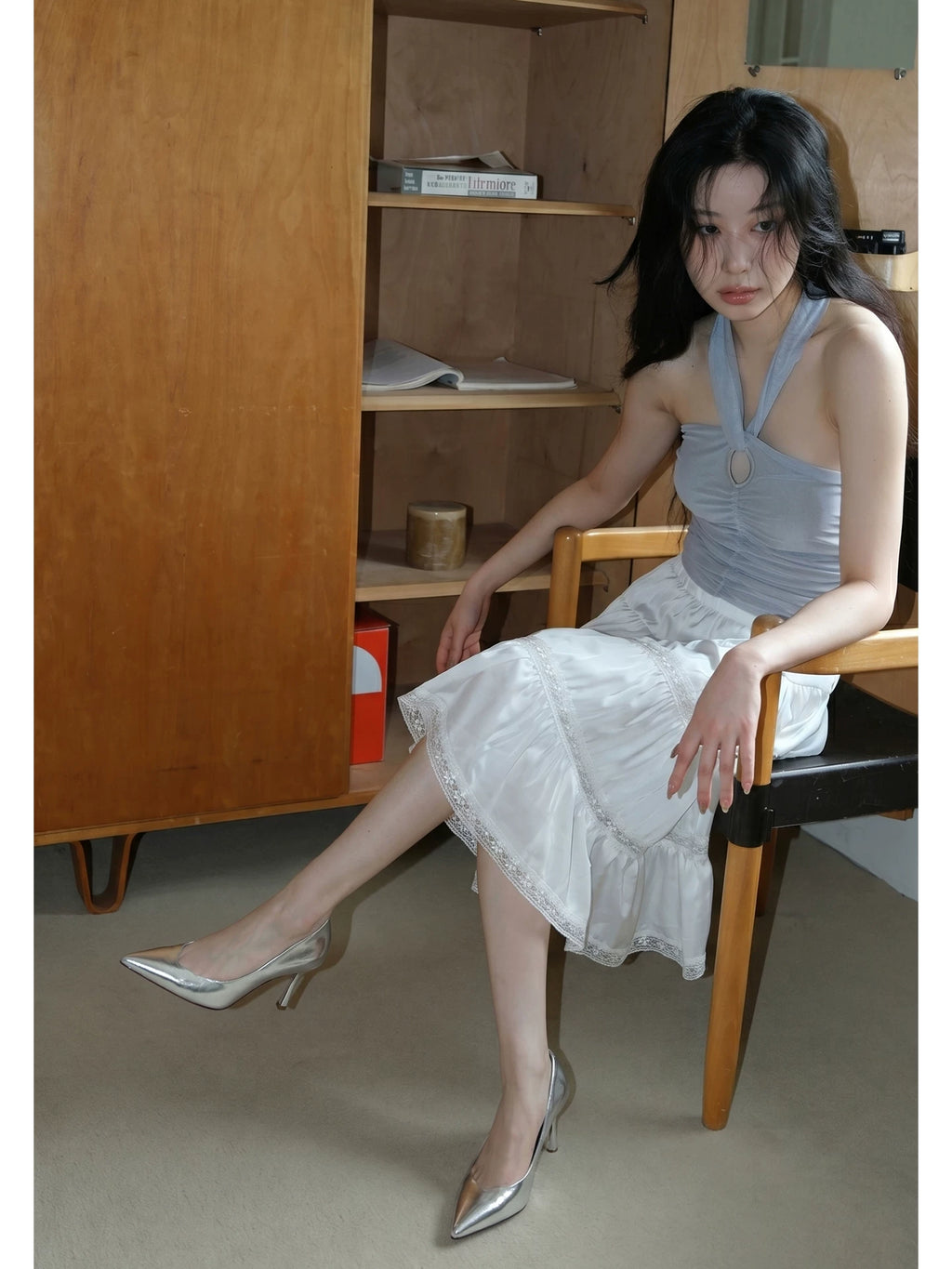 Mooreyu Pointed Head Temperament Stiletto High Heels