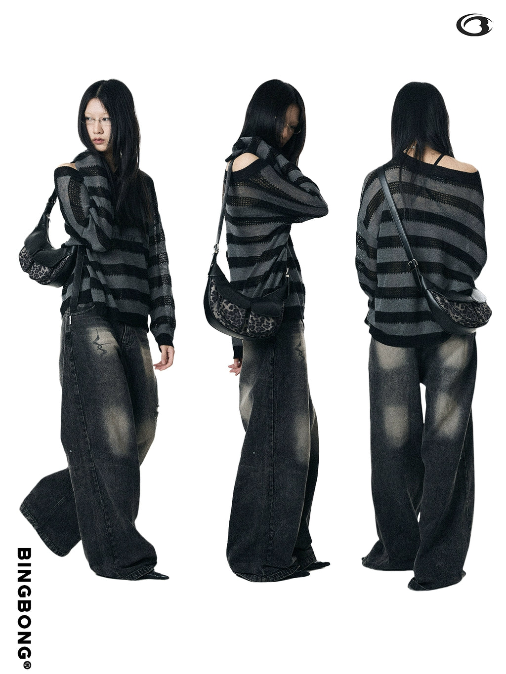 BINGBONG Vintage Locomotive Wind Pleated Shoulder Underarm Bag