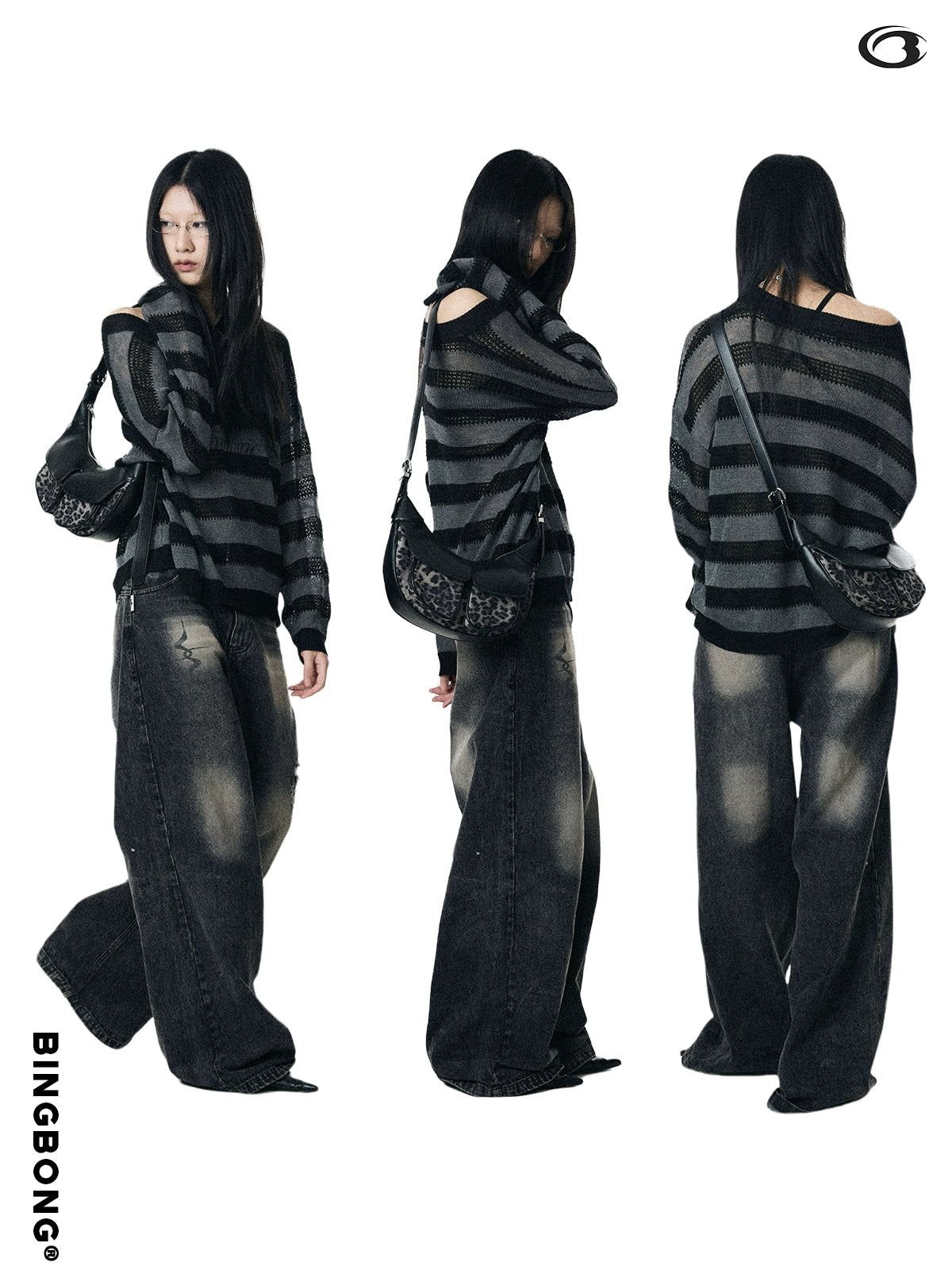 BINGBONG Vintage Locomotive Wind Pleated Shoulder Underarm Bag