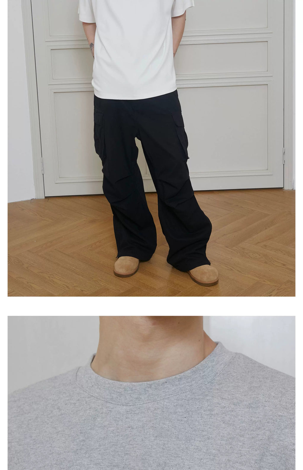 SINONOME Crew Neck Shape Cool Tee
