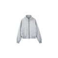 PLUS NO LOGO Fleece Stand-up Collar Jacket Zipper Jacket
