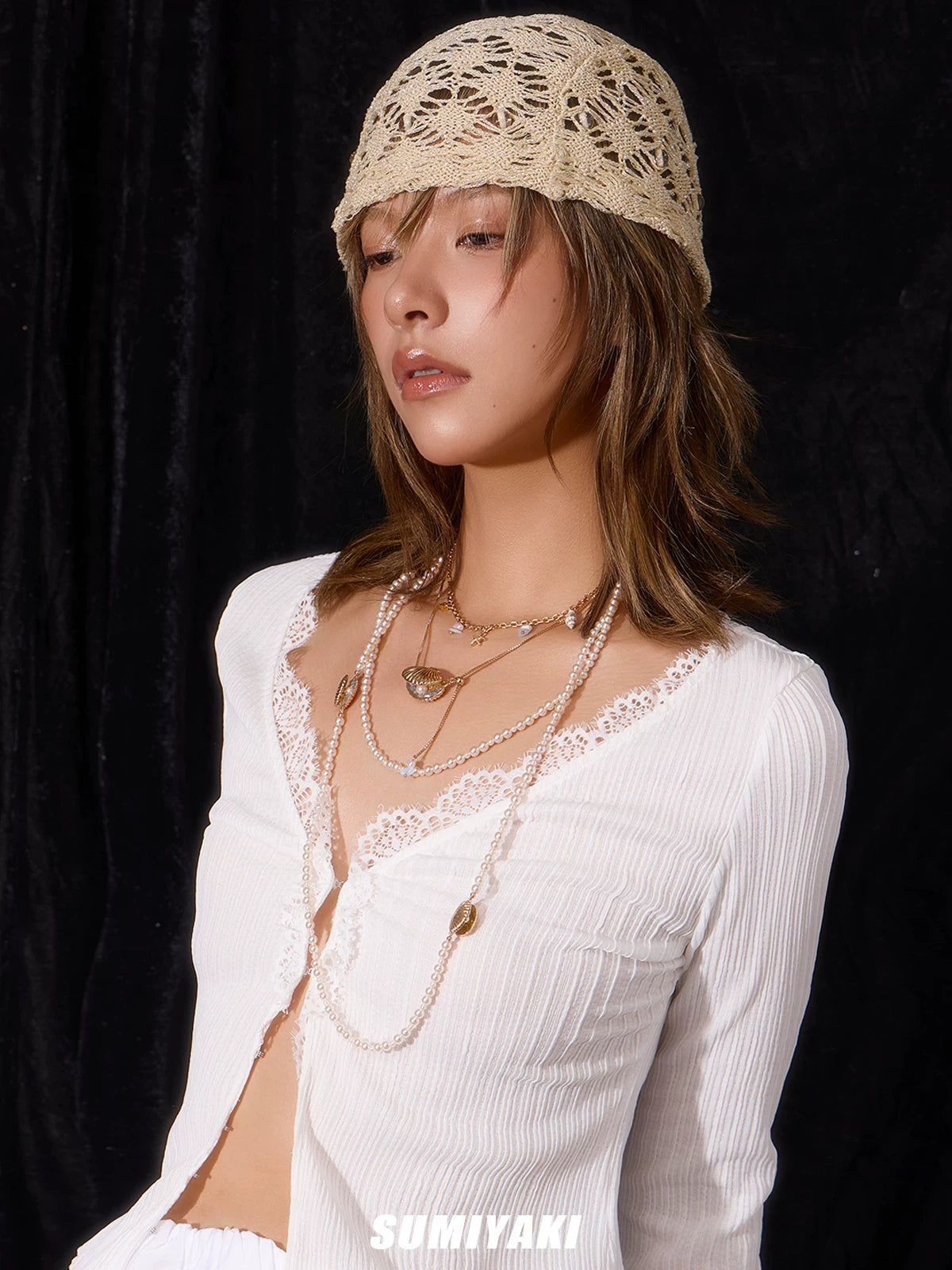 SUMIYAKI Shell Premium Sense Clavicle Chain