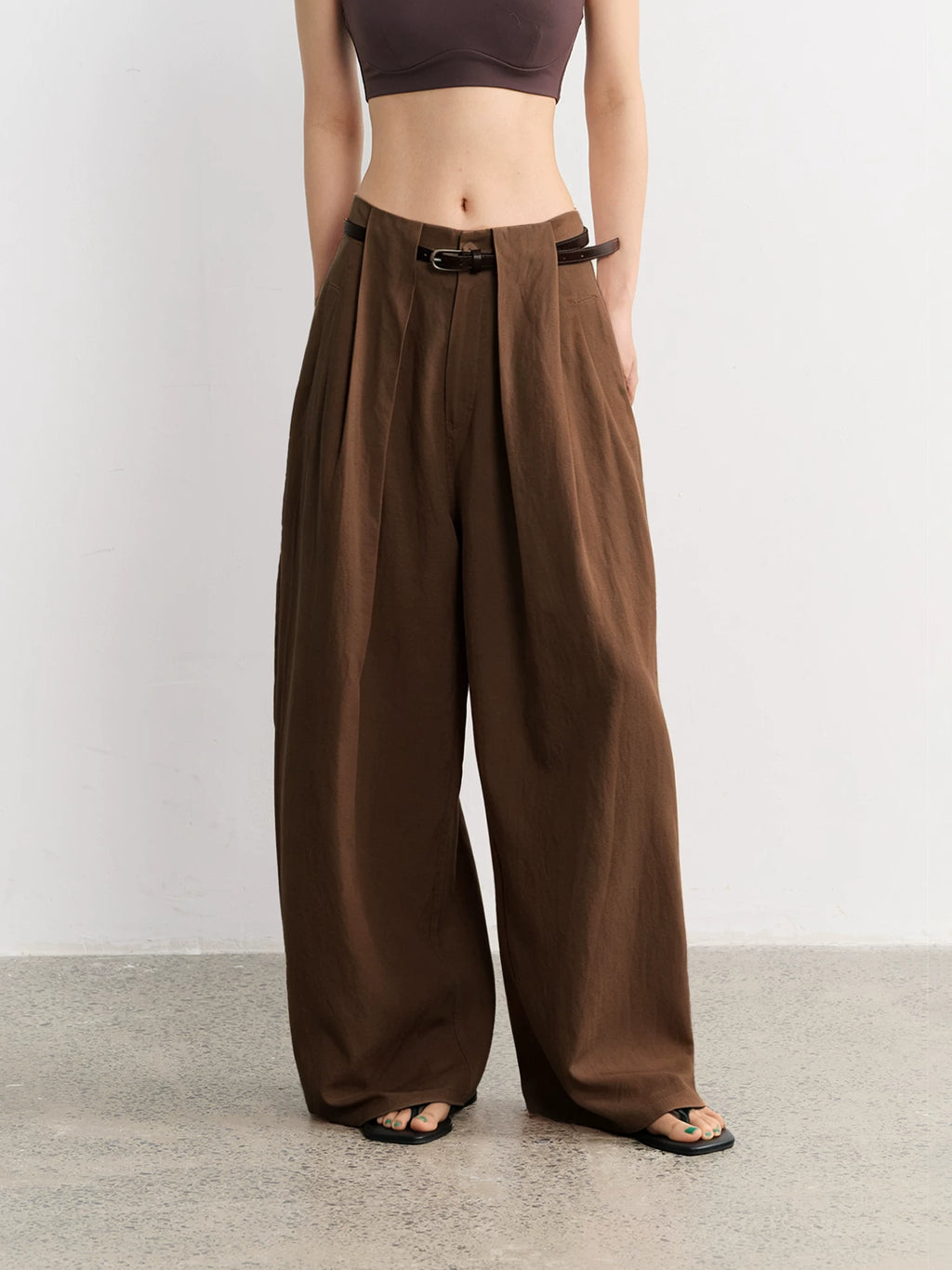 LINY LIBERTY Loose Pleated Slacks