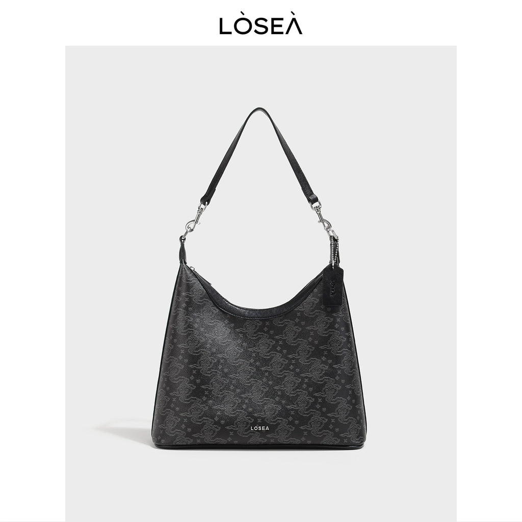 LOSEA Ruyi Moire Underarm Retro Shoulder Bag
