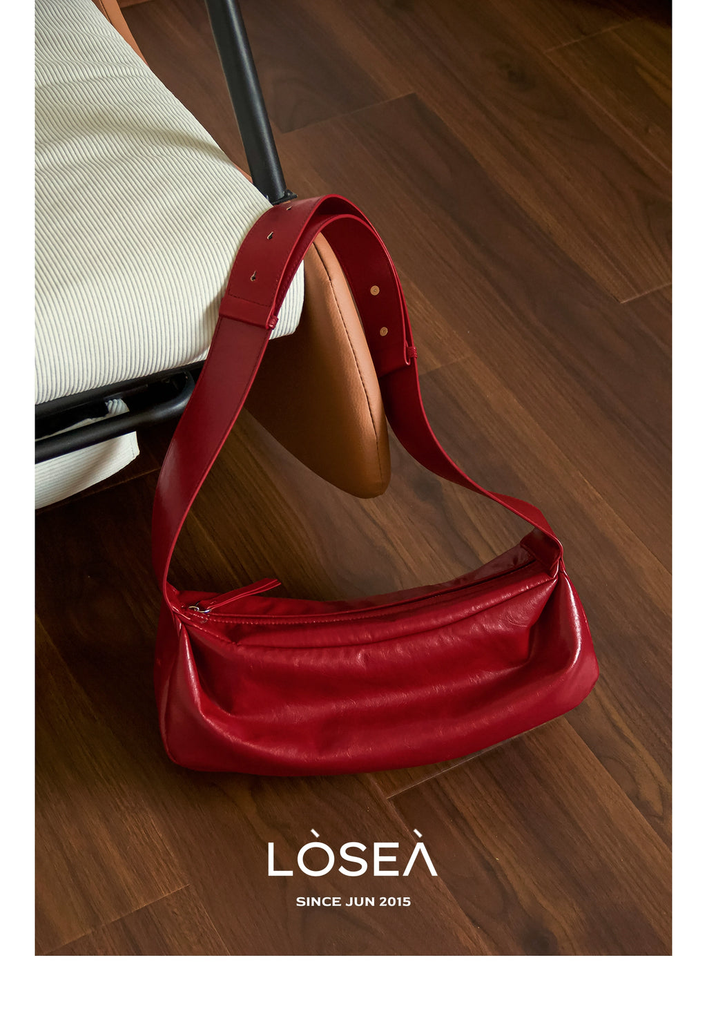 LOSEA Minimalist Retro Soft Leather Shoulder Crossbody Armpit Bag
