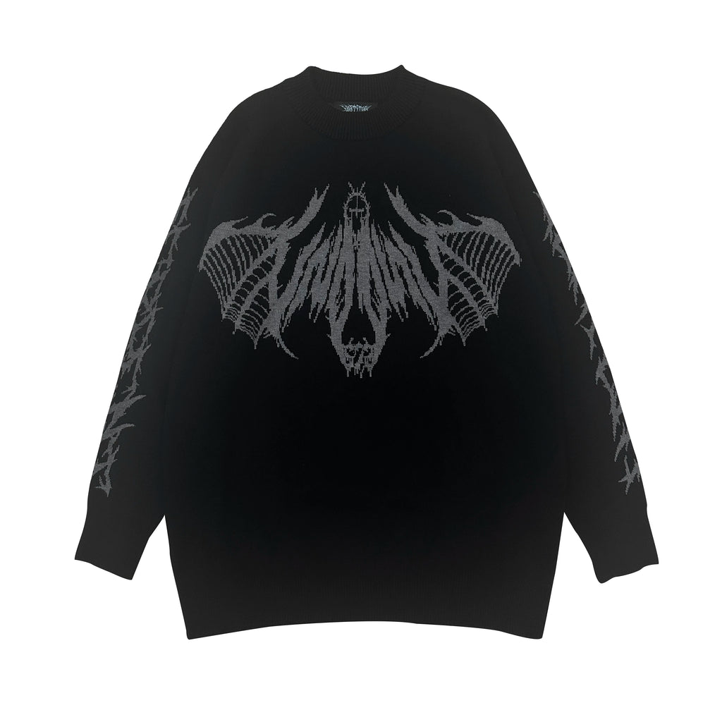 WETBODY Loose Crew Neck Casual Sweater