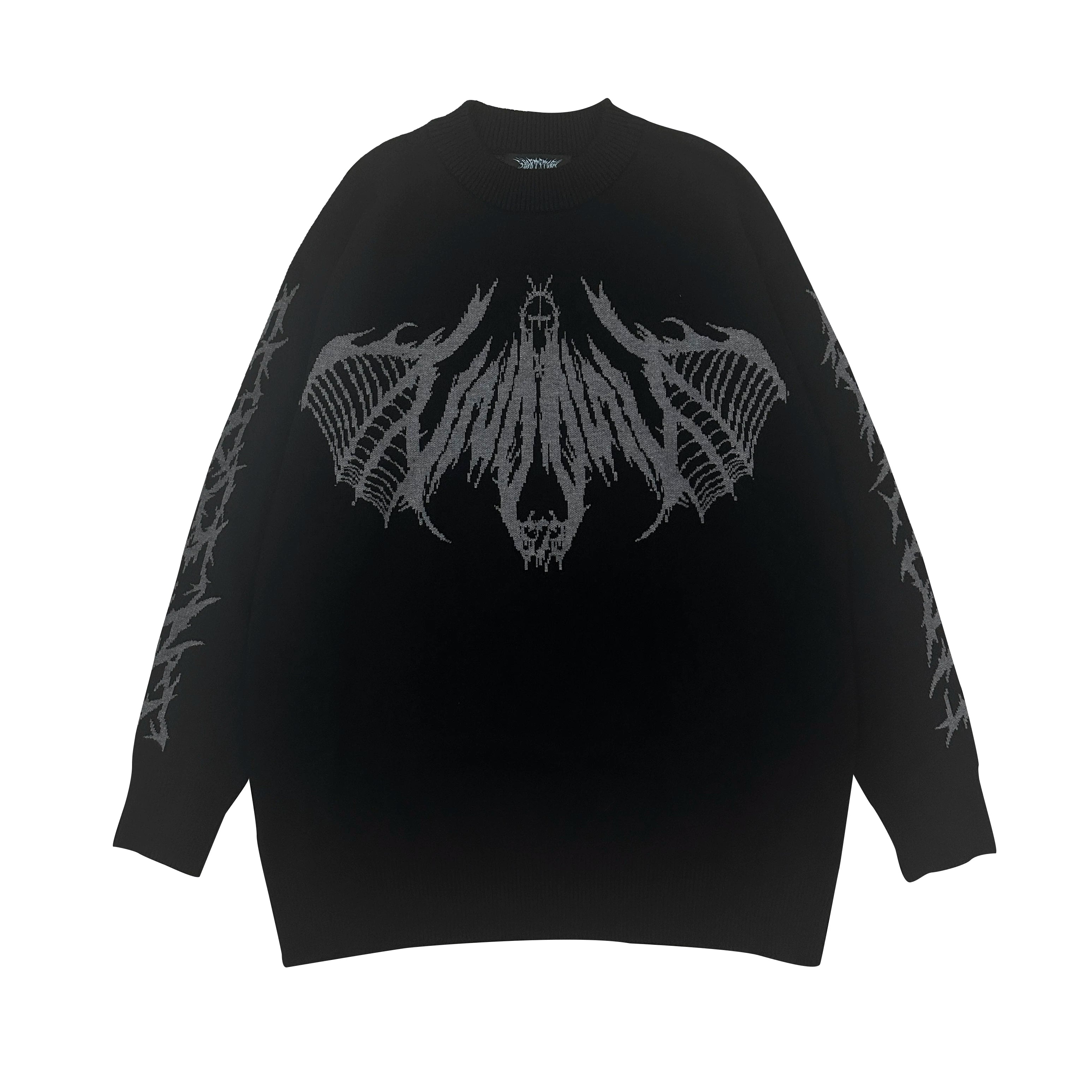 WETBODY Loose Crew Neck Casual Sweater