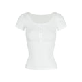 Jim Kennetu Collar Henry Collar Slim and Thin Tee