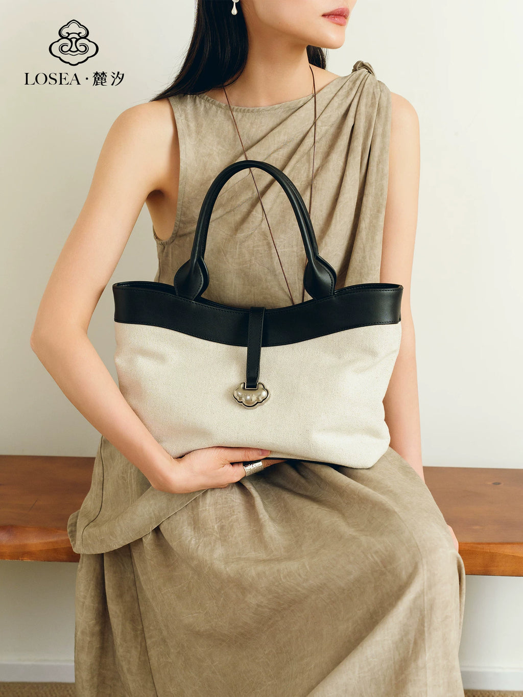 LOSEA First-layer Cowhide Handbag