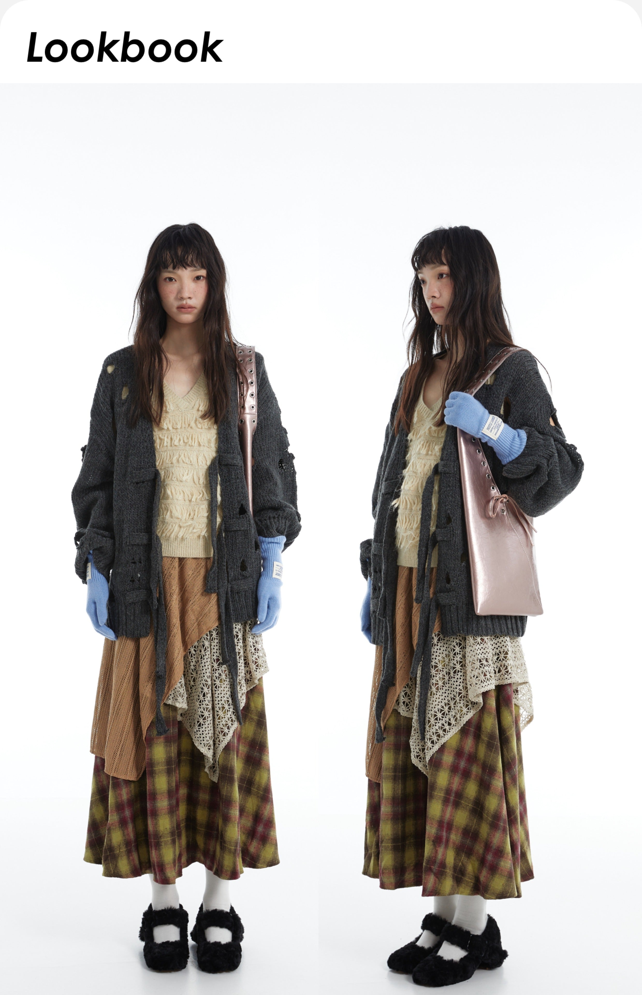 DirtySix Cow Split Leather trotro triangle vaporwave punk bag