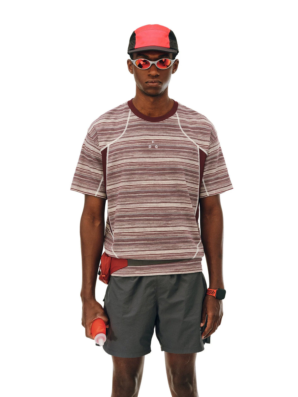 FPA Stripe Contrasting Splicing Casual Tee