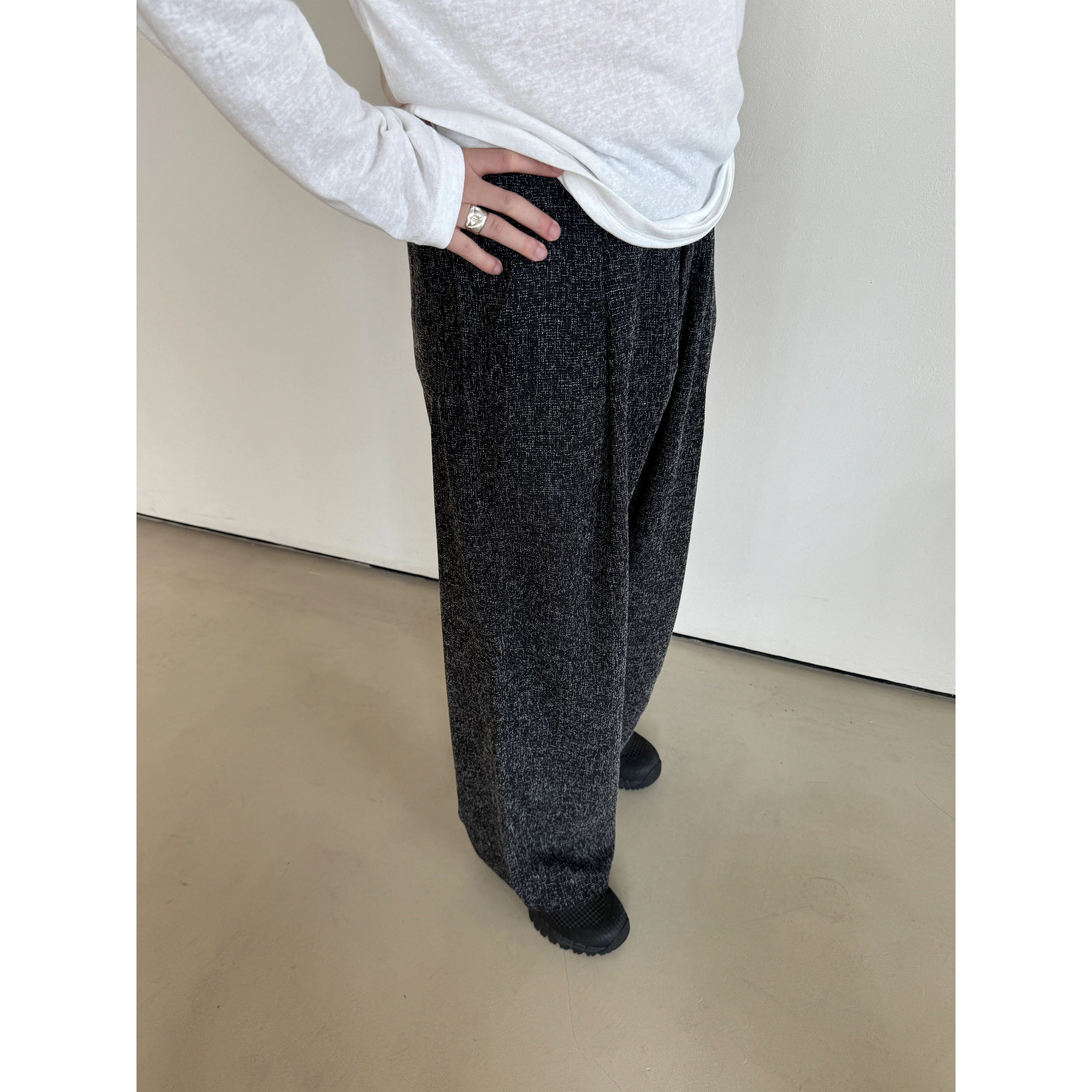 Anniehall Loose Anti-Wrinkle Drape Trousers