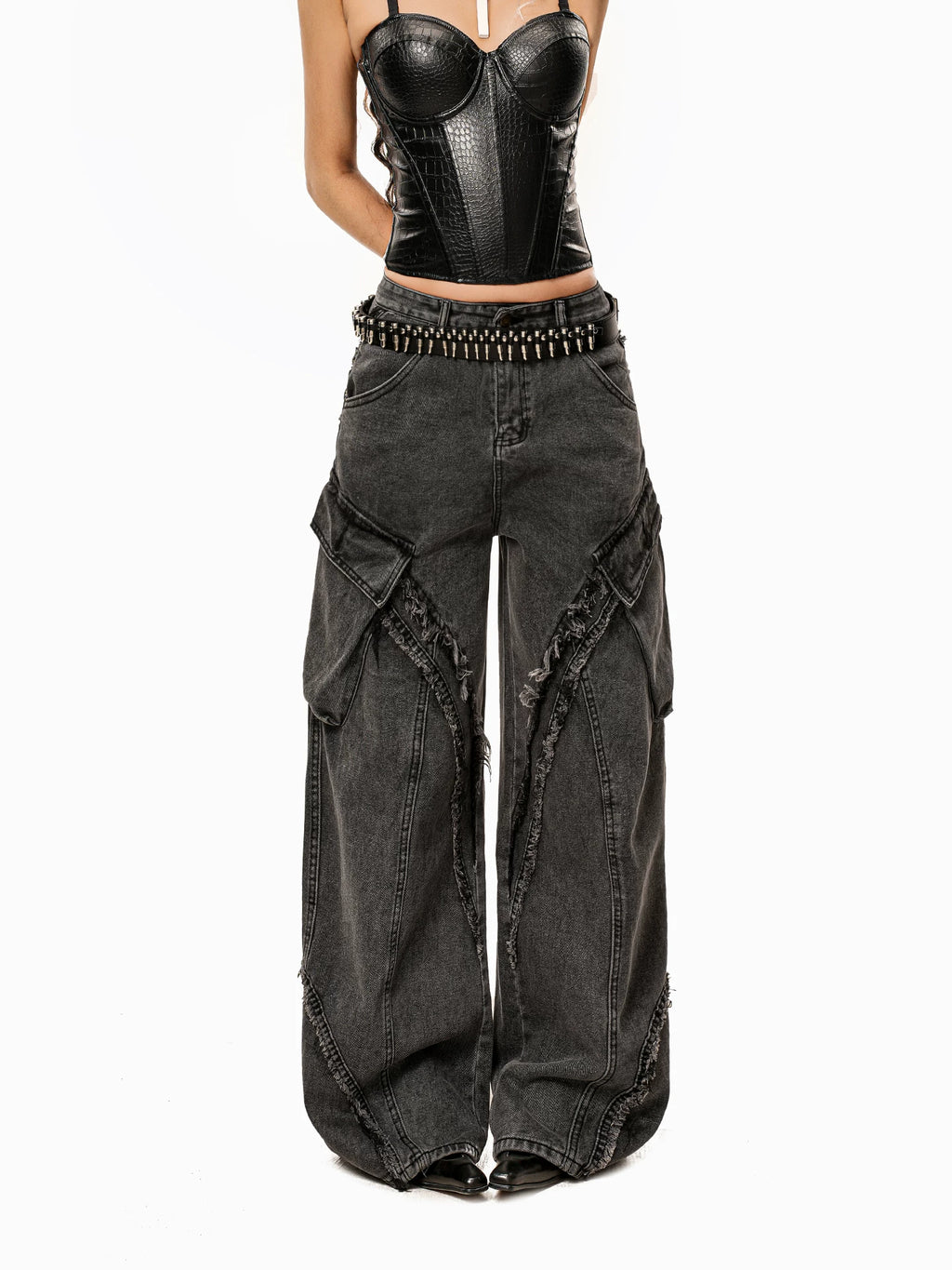 Arielink Vintage Rough Rim Old Jeans