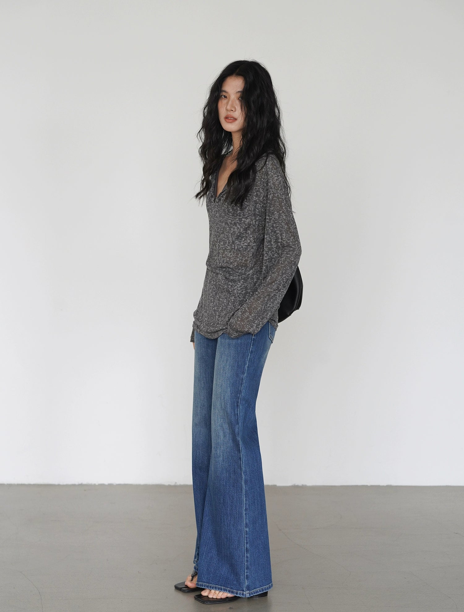 EIGHTHMONTH High Waist Skinny Wide Leg Jeans