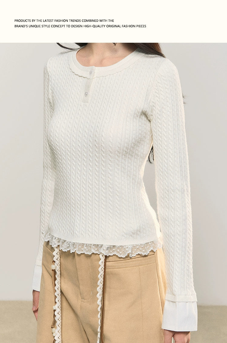 Umoumo Simple Versatile Twisted Knitted Cape