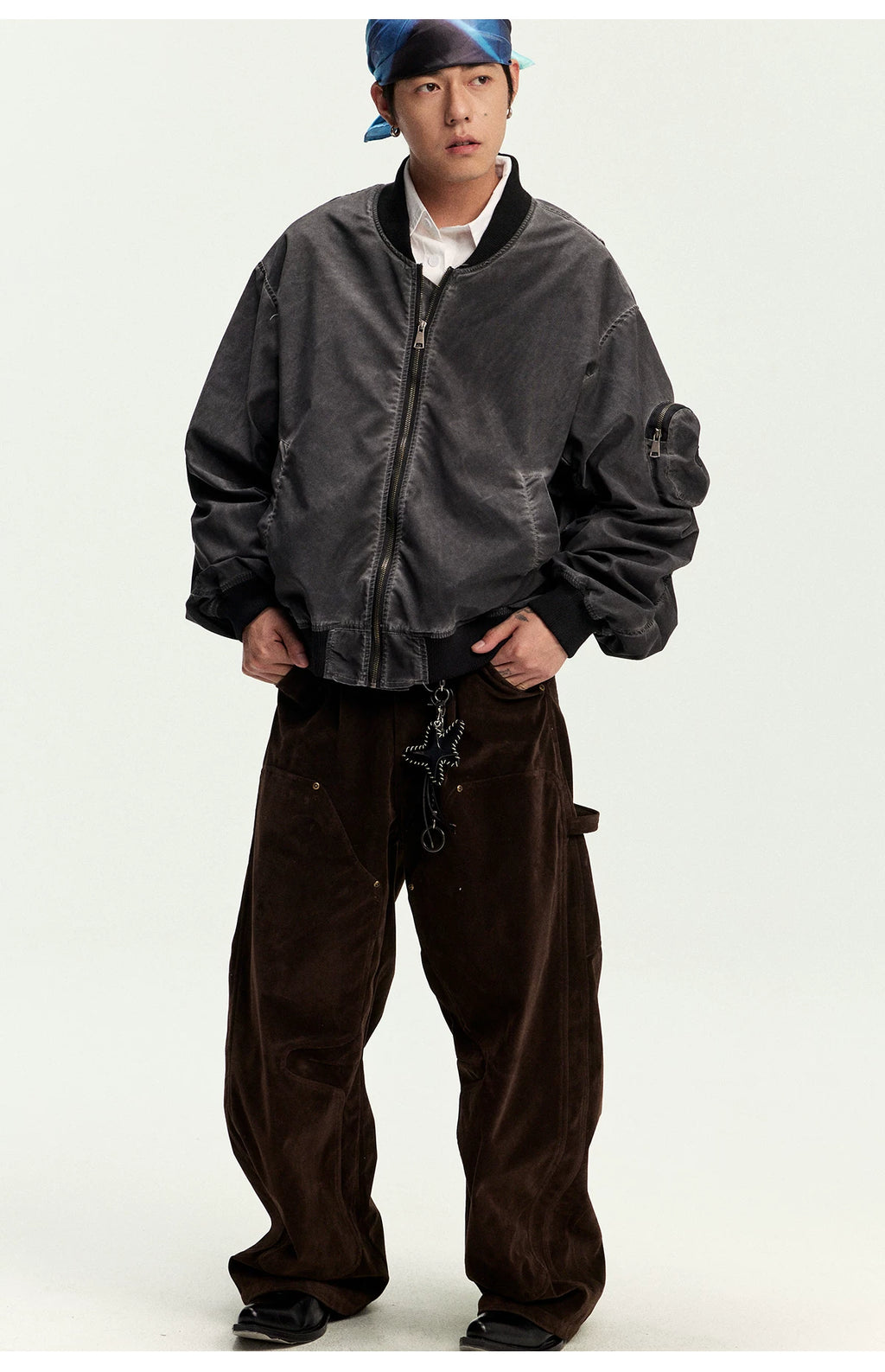 CoosRetro Vintage Contrast Jacket