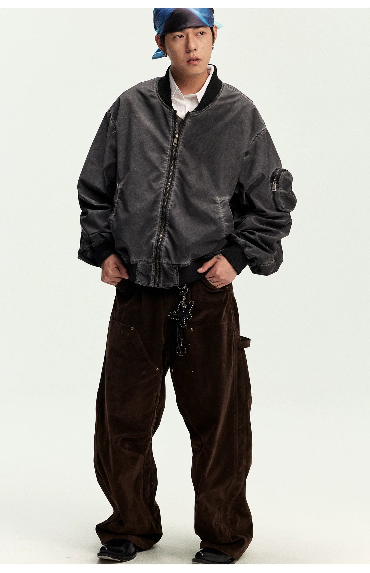 CoosRetro Vintage Contrast Jacket