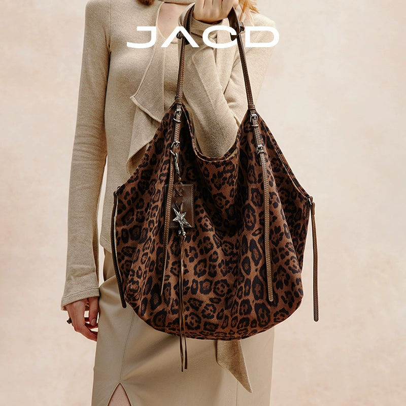 JACD Slack Leopard Print Tote Bag