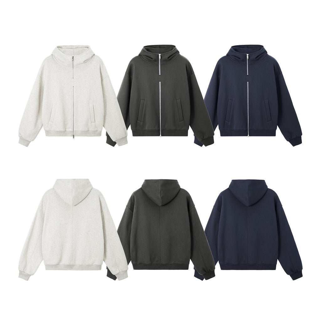 Inflation Flame Fleece Double Zip Hooded Sweater