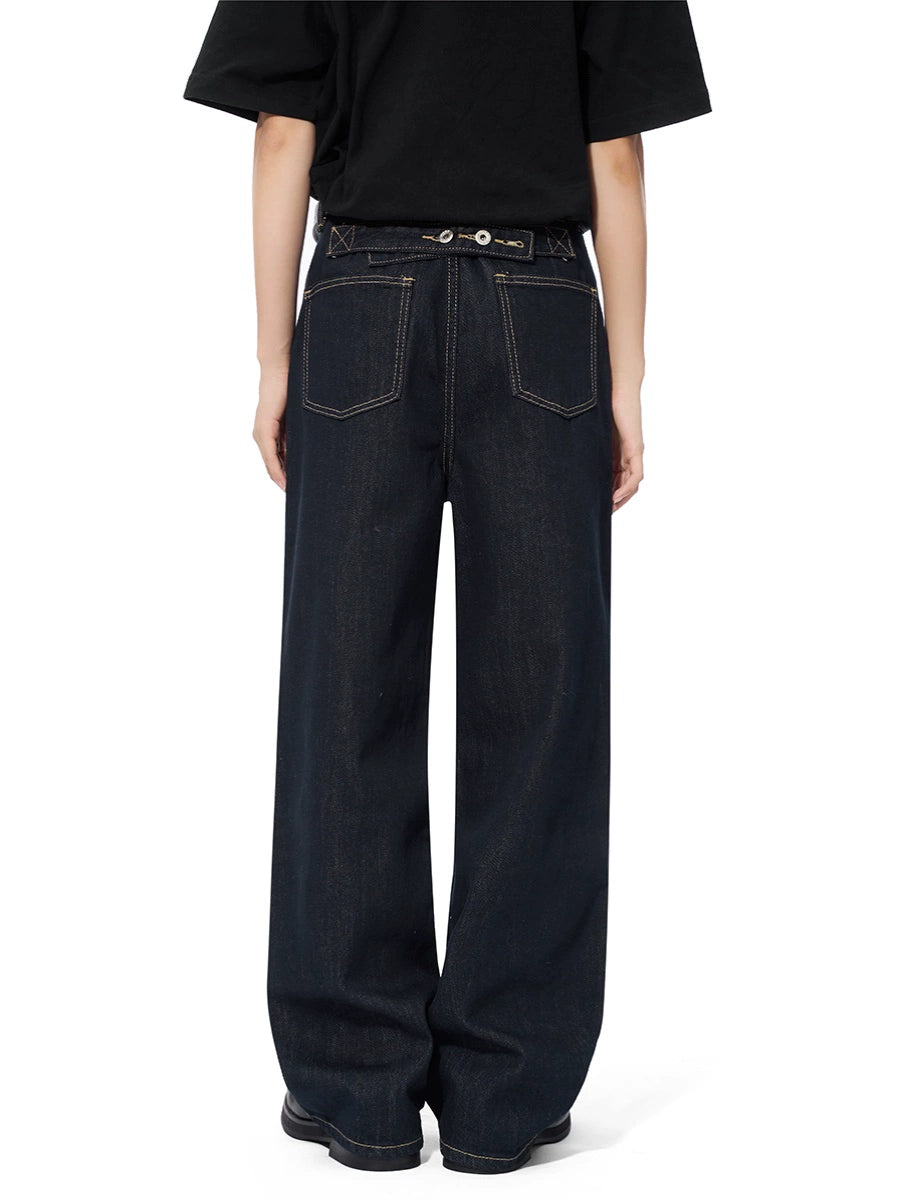 BTSG X Peoede Vintage Red Ear Denim Dark Blue Jeans