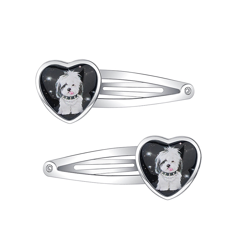 1JINN Cat Dog Love Hairpin