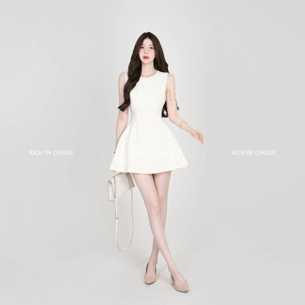 RICH IN CHEESE Temperament Waist Suit Waist Dress