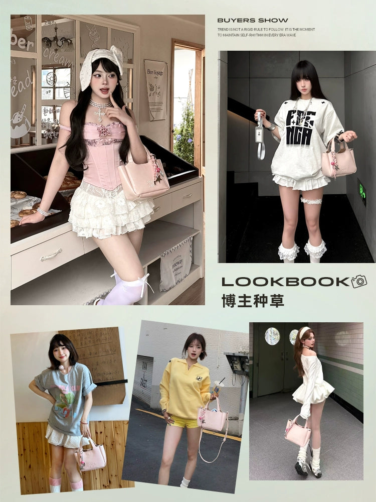 JACD Vegetable Basket Bucket Bag Messenger Bag