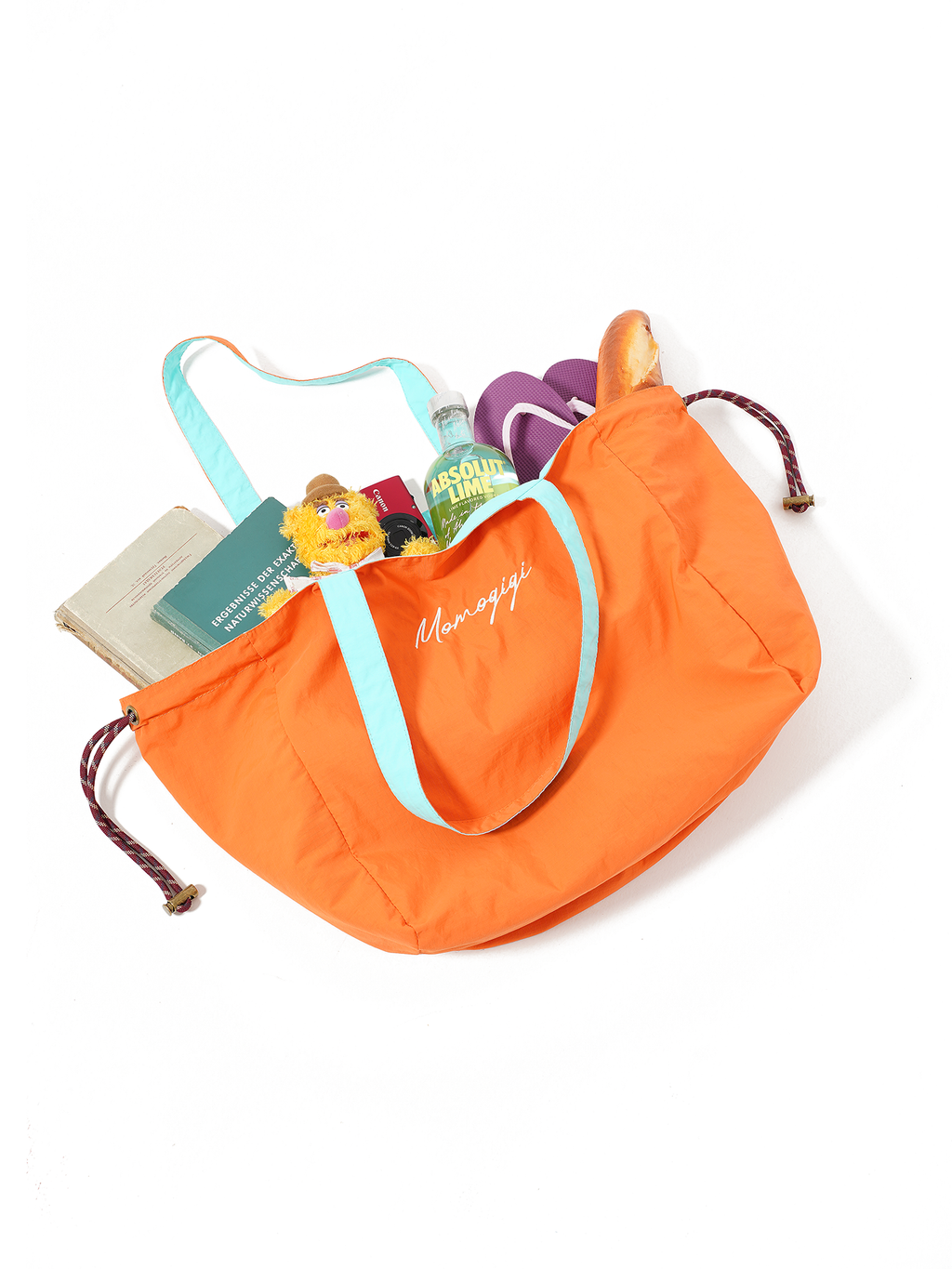 Momogigi Vintage Contrast Double Sided Tote Bag