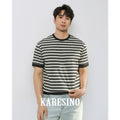 KARESINO Contrasting Casual Versatile Striped Tee