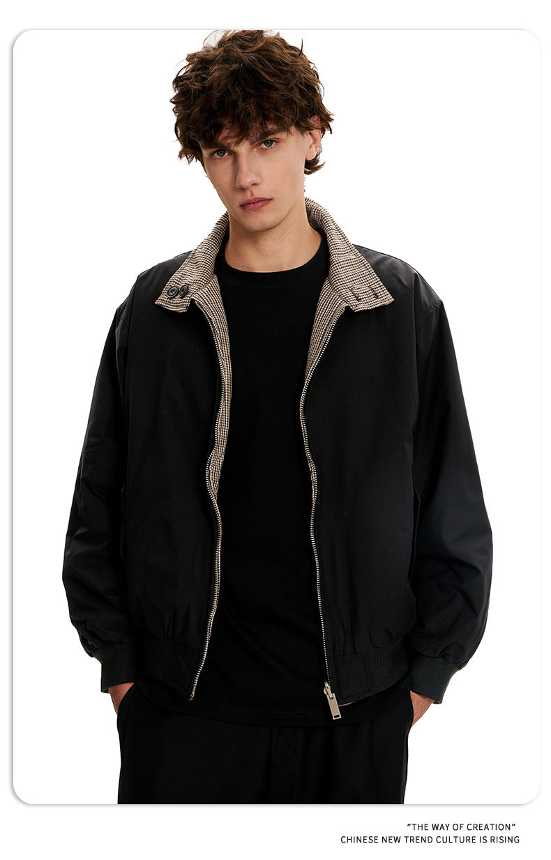 11KN Casual Simple Slim Loose Long-sleeved Jacket