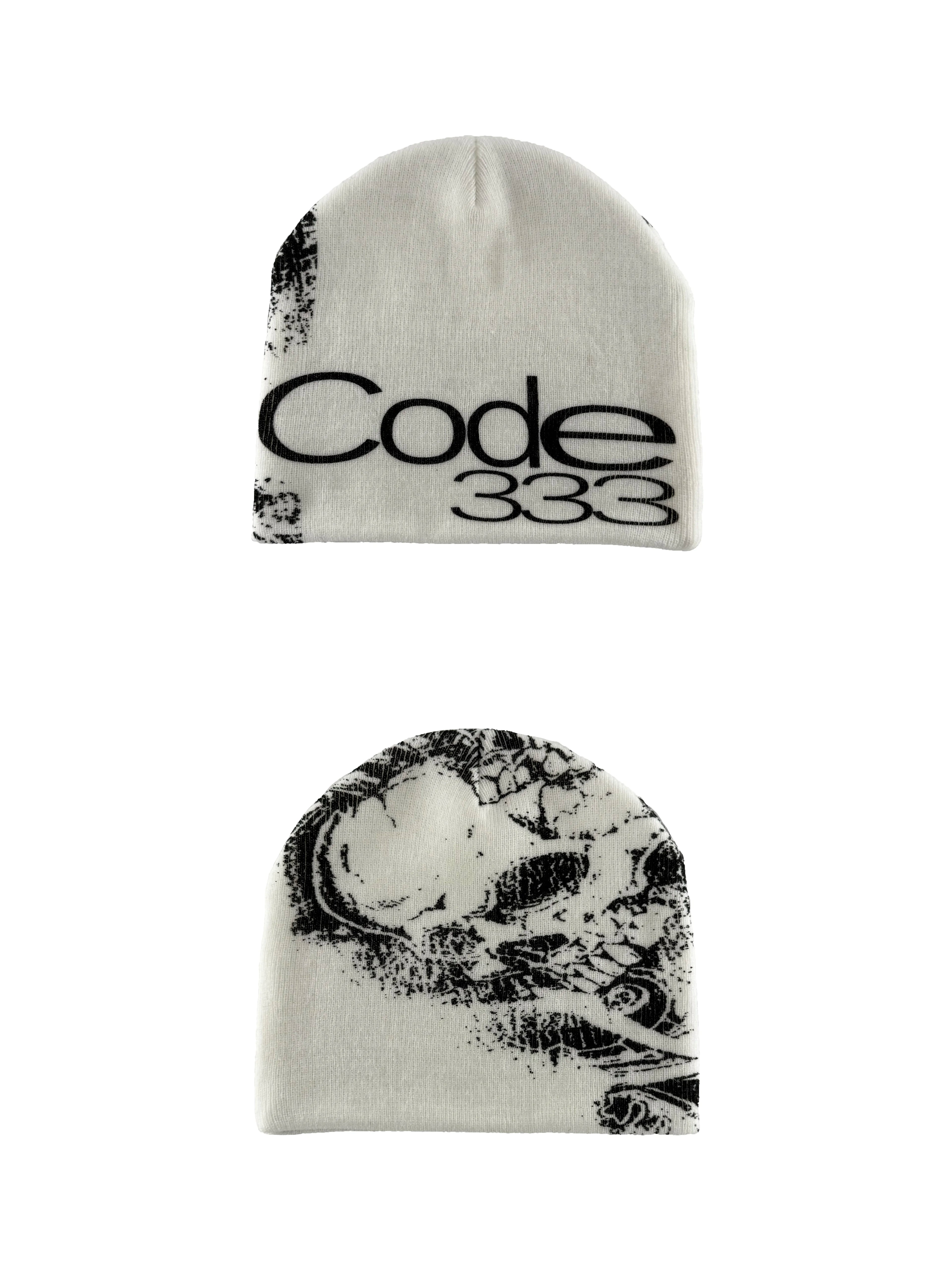 PCCVISION Skull Print Knitted Hat