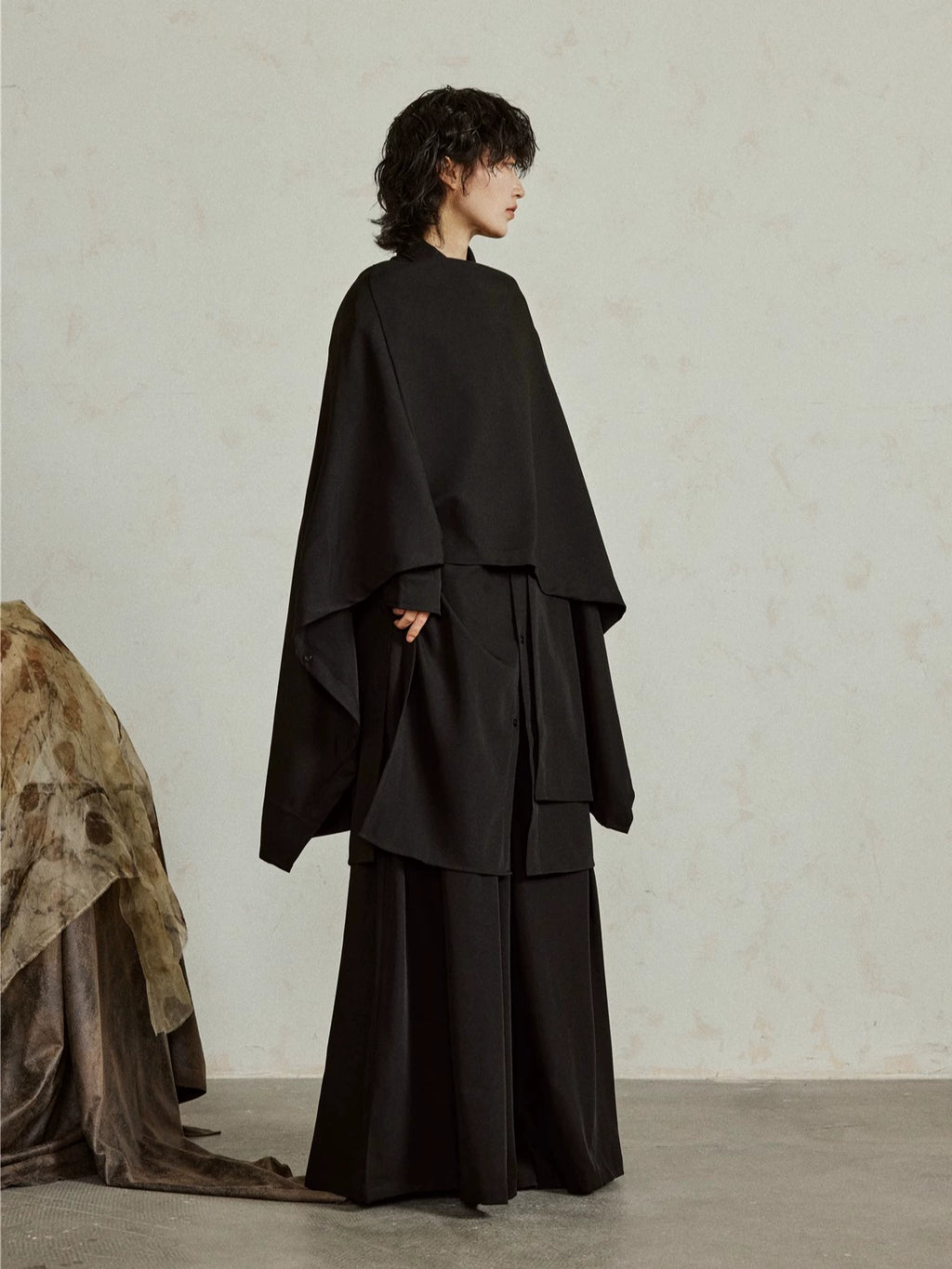 SUNYVONNE Deconstruction Medium and Long-sleeved Shirt Jacket