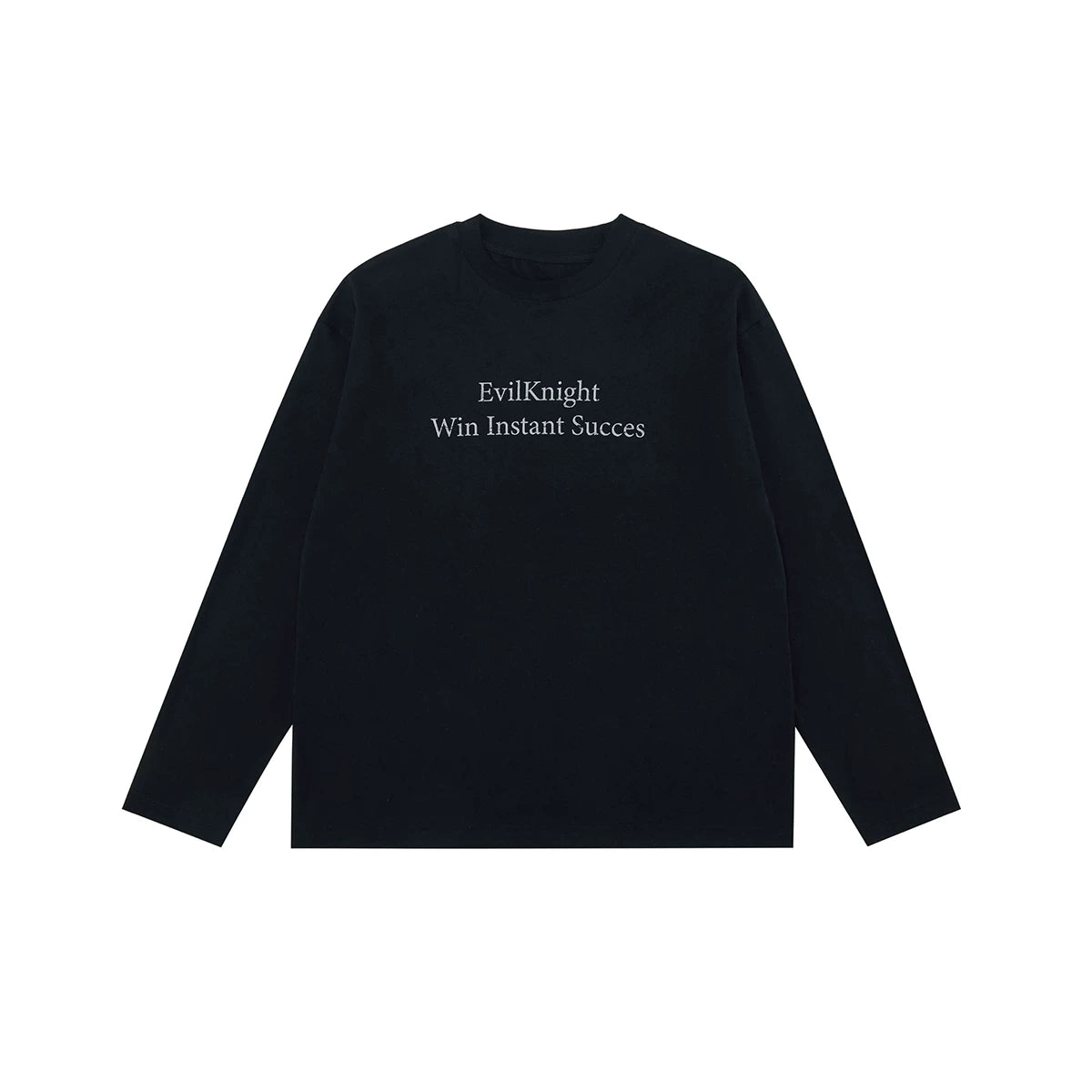 EK Vintage English Loose Casual Crew Neck Long Sleeve