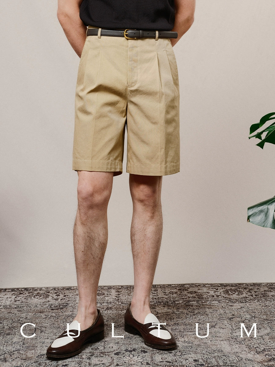 CULTUM Academy Hollywood Waist Pleated Shorts
