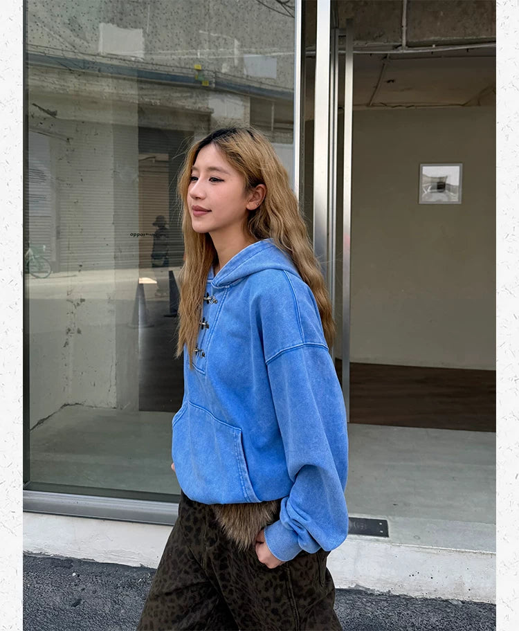 CCYE Lobster Buckle Hooded Casual Sweater