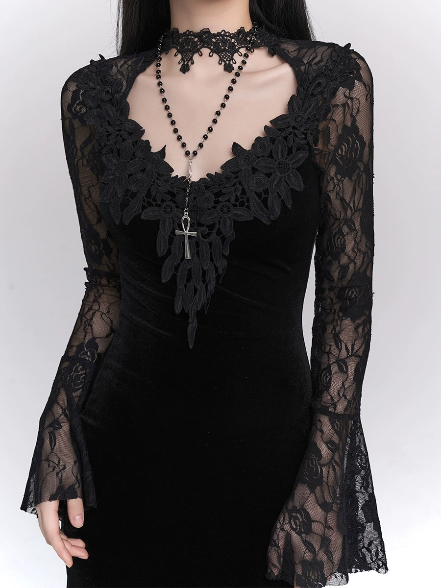 LADYGHOST Casual Gothic Dress