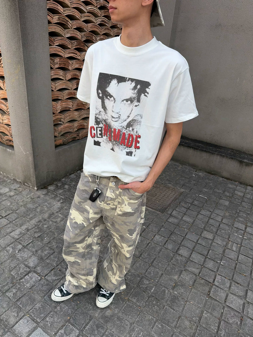 CENSMADE Retro Old Punk Print Tee