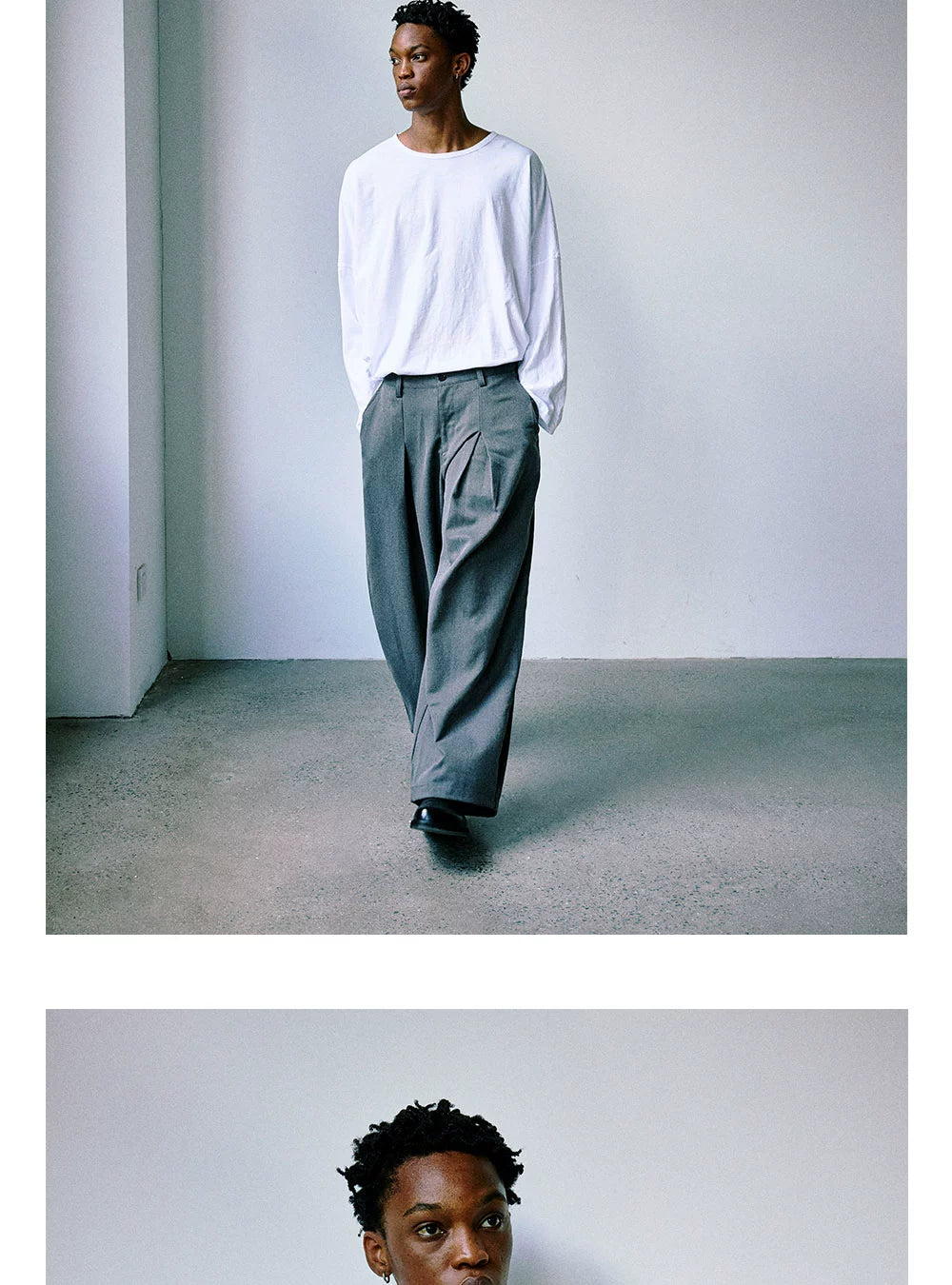 Anniehall Casual Versatile One-Word Collar Long Sleeve