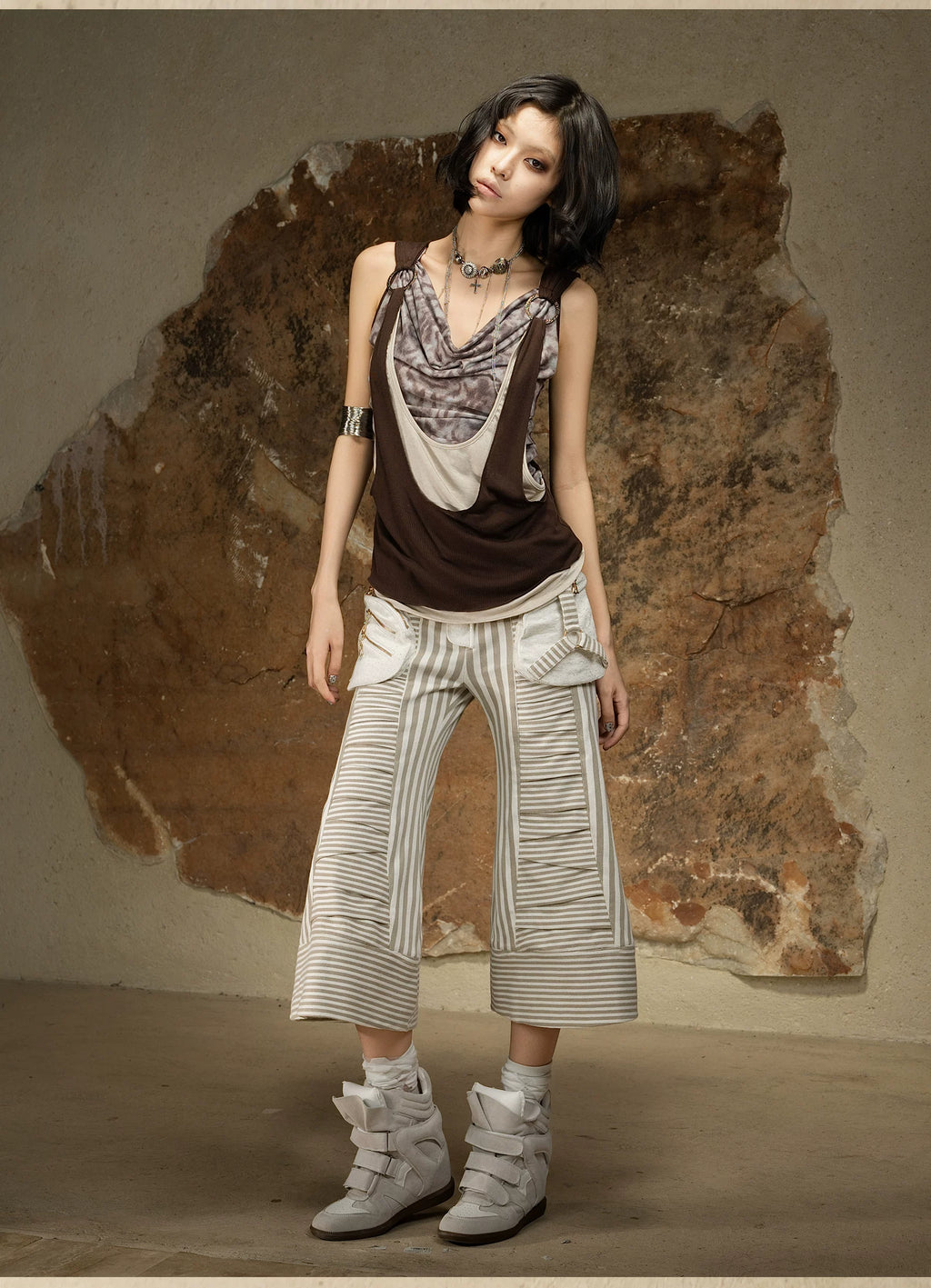 ARIADNAw Vintage Versatile Seven-Point Casual Pants